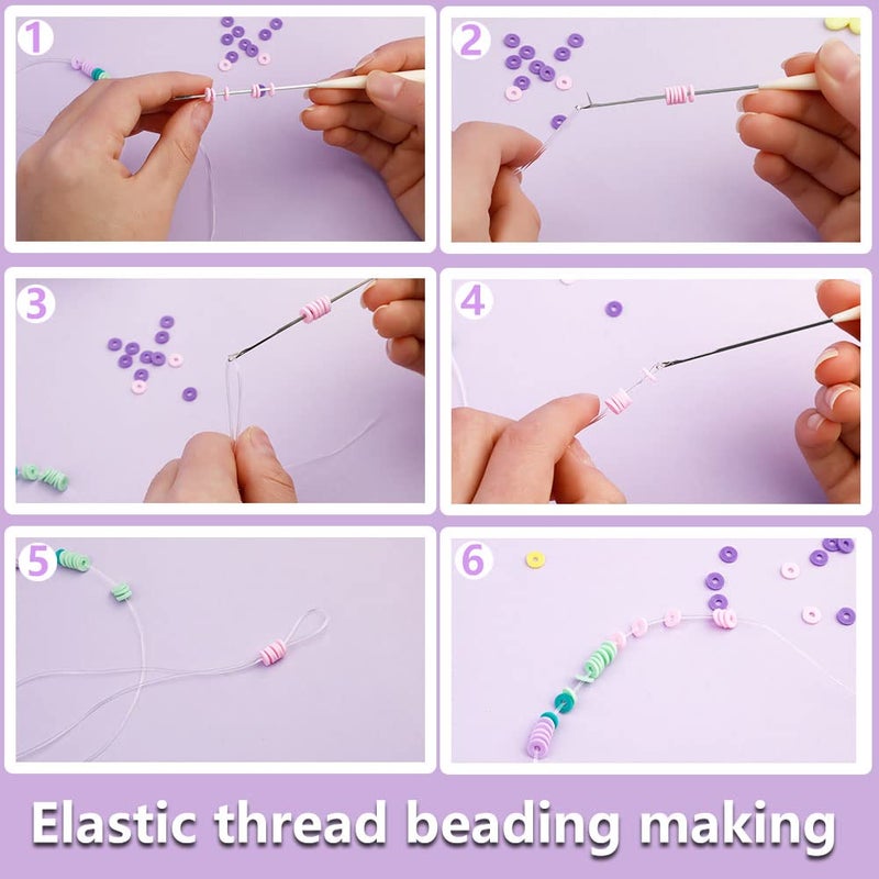 Tikjiua 0.4mm Round Elastic Thread  Elastic String for Bracelet 295 Feet Spool Clear Stretchy Bracelet String for Making Bracelet Watch Band Key Chain Beaded Jewelry - Image 3